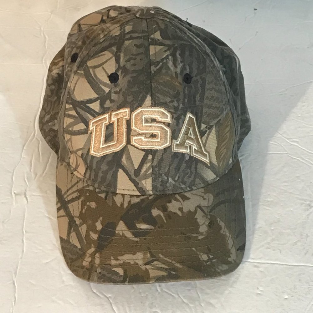 USA Army Camo Camouflage Fishing Hunt Hunting Cap Hat - Picture 2 of 8